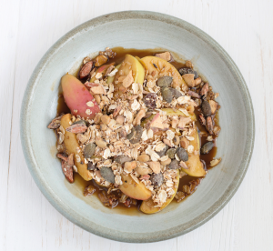 Õuna-krõbedik magusa valge misoga