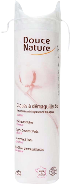 Ökoloogilisest puuvillast vatipadjad 80tk Douce Nature