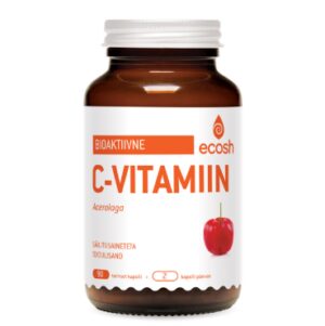 Bioaktiivne C-vitamiin Acerolaga Ecosh, 90 kapslit