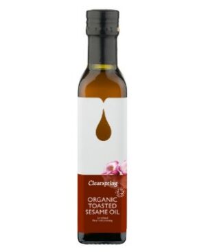 Külmpressitud seesamiõli röstitud seesamiseemnetest Clearspring, 250ml