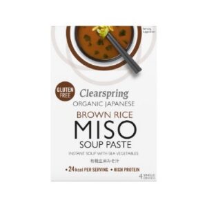 Pruuni miso supipasta vetikatega Clearspring, 4x15g