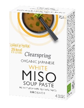 Kiirsupp valge miso Clearspring, 4x15g