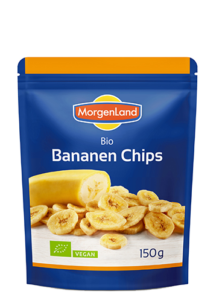 Röstitud ja magustatud banaanilaastud Morgenland, 150g