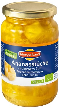 Ananassitükid omas mahlas Morgenland, 350g (net 200g)
