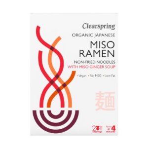 Miso raamen miso-ingveri supiga Clearspring, 210g