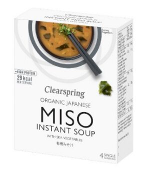 Miso kiirsupp vetikatega Clearspring, 4x10g