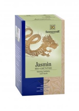 Roheline tee jasmiiniga (kotid ümbrikes) Sonnentor,  20tk