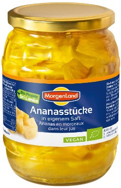Ananassitükid omas mahlas Morgenland 685g (net 405g)