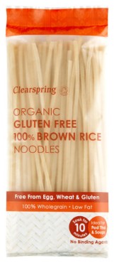 Pruuni riisi nuudlid Clearspring, 200g