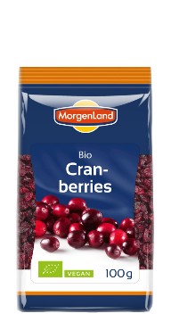 Kuivatatud jõhvikad Morgenland, 100g