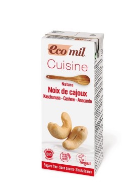 Kulinaarne toode india pähklist, suhkruta Ecomil, 200ml