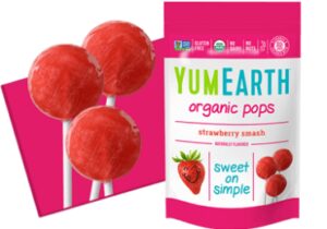 Maasikamaitselised mahedad pulgakommid Yum Earth, 14tk (85g)