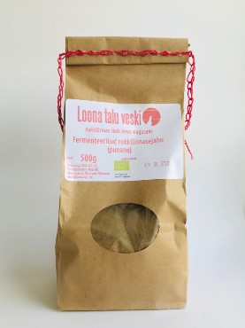 Mahe fermenteeritud rukkilinnasejahu (punane) Loona talu veski, 0,5l