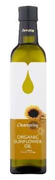 Külmpressitud päevalilleõli Clearspring, 500 ml