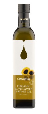 Külmpressitud päevalille praadimisõli Clearspring, 500ml
