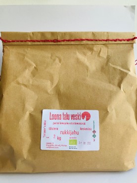 Mahe täistera rukkijahu Loona talu veski, 2kg