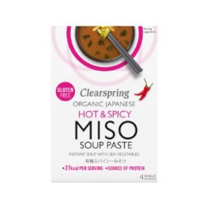 Miso supipasta vürtsikas vetikatega Clearspring, 4x15g