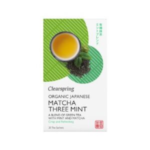 Jaapani tee matcha-münt Clearspring, 20tk (36g)
