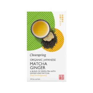 Jaapani tee matcha-ingver Clearspring, 20tk (36g)