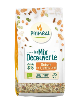 Kinoa, riisi ja läätsede segu 400g Primeal