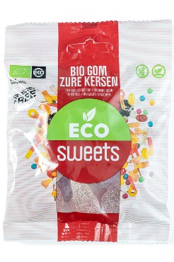 Kummikommid hapukirsid 75g Eco Sweet
