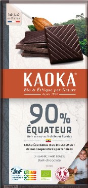 Tume šokolaad 90% 100g Kaoka