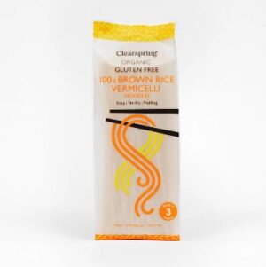 Pruuni riisi nuudlid Clearspring, 180g