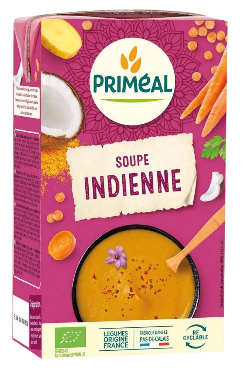 Karrisupp punaste läätsede ja kookosega Primeal, 1L